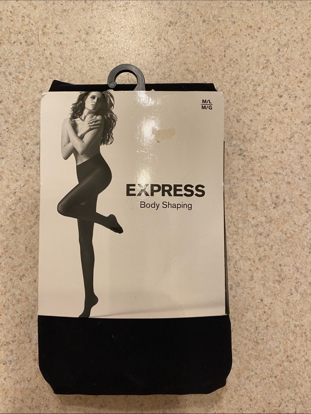 Express Body Shaping Tights Sz M/L in Black NEW